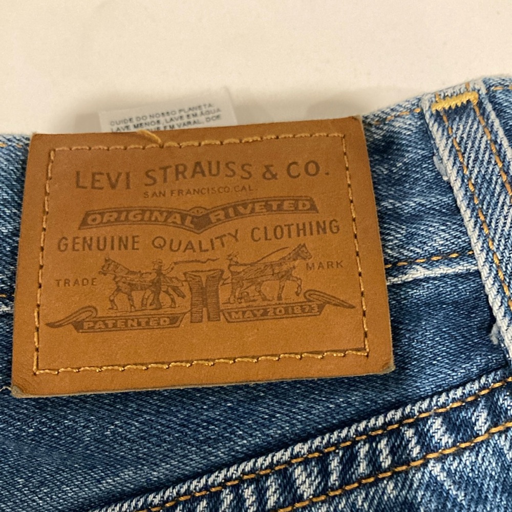 Levi's Blue A-line Mini Skirt Night Out - Picture 3 of 3